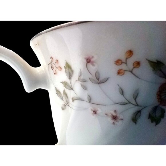 Teacup Sheffield Bouquet Fine China Footed Porcelain Japan 3.5 Inches Vintage - Picture 5 of 16